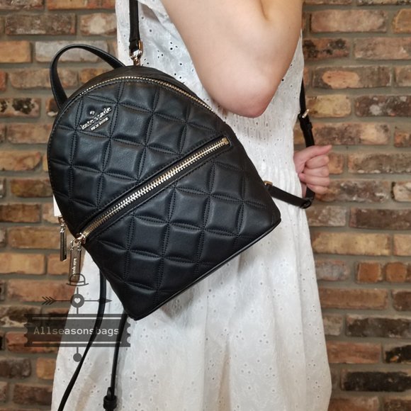KATE Spade Mini Natalia Backpack Crossbody BLACK - Picture 4 of 7
